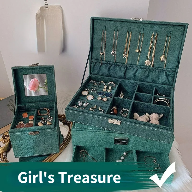 3-layer lattice multifunctional bracelet earrings necklace storage box European style retro style jewelry female jewelry box
3-layer lattice multifunctional bracelet earrings necklace storage box European style retro style jewelry female jewelry box