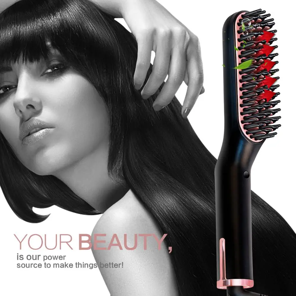 Men's Professional 3 In 1 Beard Comb Hair Straightener Brush Ceramic Irons Comb Fast Heat Hair Straightening Board Styling Tools
Men's Professional 3 In 1 Beard Comb Hair Straightener Brush Ceramic Irons Comb Fast Heat Hair Straightening Board Styling Tools