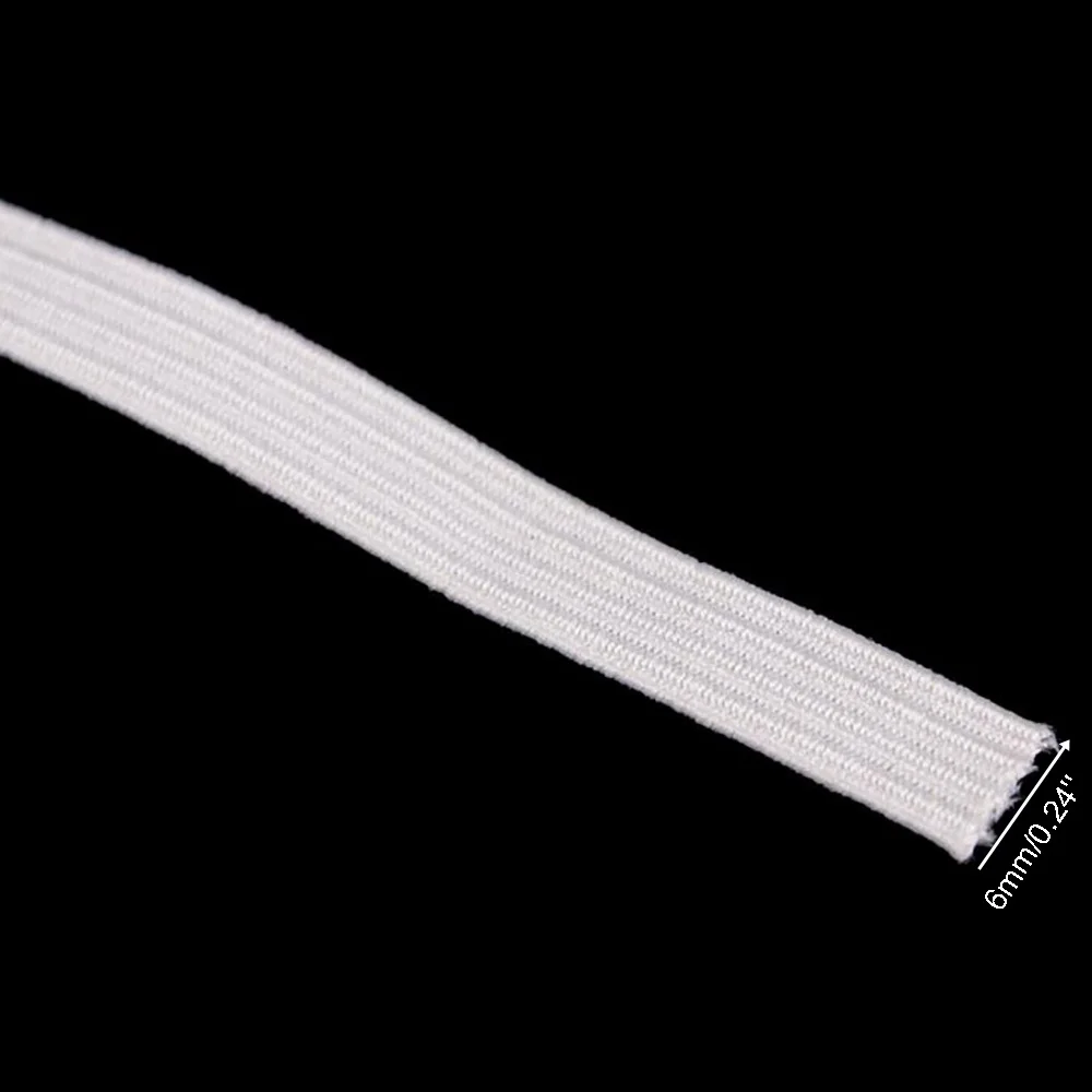 100-Yards Length 6mm Width Braided Elastic Band Cord Stretch Rope For Sewing Accessories Mouth Mask DIY Craft
100-Yards Length 6mm Width Braided Elastic Band Cord Stretch Rope For Sewing Accessories Mouth Mask DIY Craft