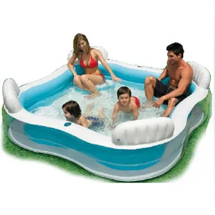 High Quality PVC Family Swimming Pool with 4 Back Seat and Cushion Inflatable Pool Luxury Bath Pool 229*229*66cm
High Quality PVC Family Swimming Pool with 4 Back Seat and Cushion Inflatable Pool Luxury Bath Pool 229*229*66cm