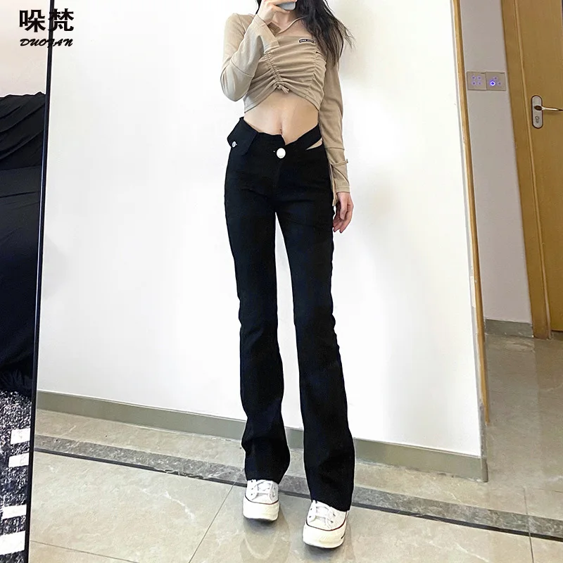 DUOFAN High Waist Denim Mom Jeans Women Vintage Long Pants Y2k Skinny Solid Trousers Summer Black Irregular Waist Trousers
DUOFAN High Waist Denim Mom Jeans Women Vintage Long Pants Y2k Skinny Solid Trousers Summer Black Irregular Waist Trousers