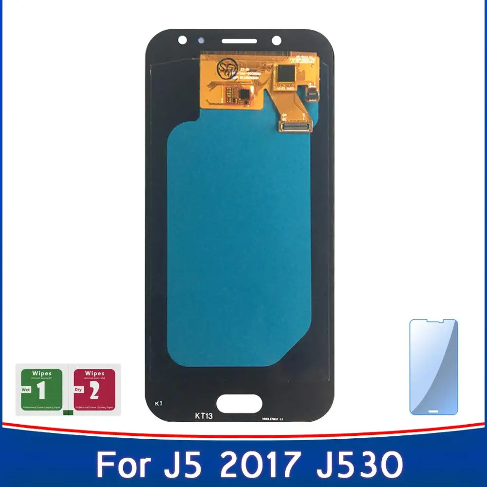 Фото Amoled дисплей для Samsung Galaxy J5 2017 J530 SM J530F сенсорный экран с закаленным стеклом
