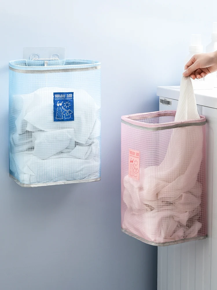 Foldable laundry basket, laundry basket, wall-mounted storage clothes basket 
Foldable laundry basket, laundry basket, wall-mounted storage clothes basket
