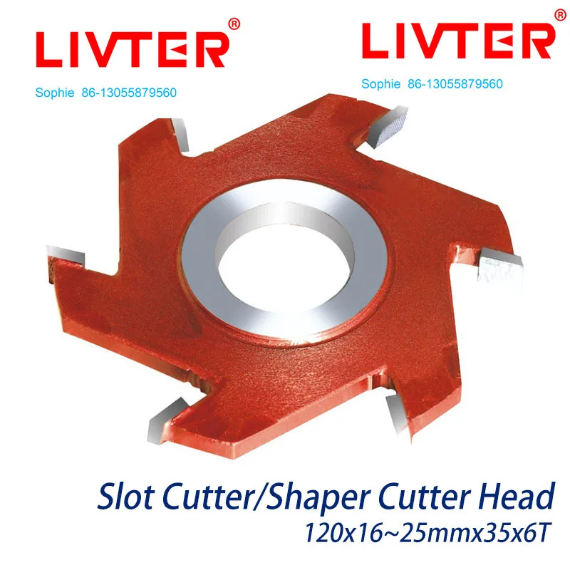 Livter 1piece Solid Chrome Steel Slotting Cutter Head For Woodworking 16mm-25mm Height 120x35mmx6T
Livter 1piece Solid Chrome Steel Slotting Cutter Head For Woodworking 16mm-25mm Height 120x35mmx6T