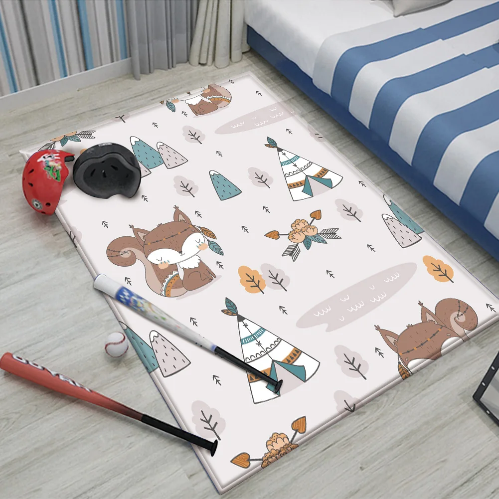 Fashion Cute Cartoon Fox Children Comfortable Carpet Non-Slip Children Flannel Carpet Baby Hand Print Carpet Baby Play Mat
Fashion Cute Cartoon Fox Children Comfortable Carpet Non-Slip Children Flannel Carpet Baby Hand Print Carpet Baby Play Mat