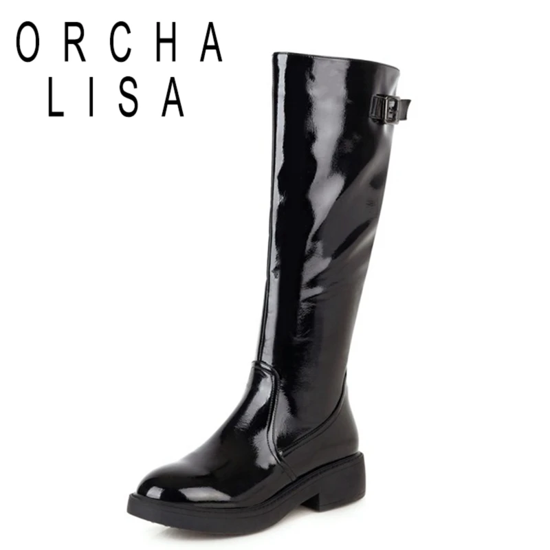 ORCHA LISA Winter Ladies Knee High Boots Glitter Zip 4CM Buckle Strap Chunky Heel Shoes Platforms US12 Black Beige Silver A4273
ORCHA LISA Winter Ladies Knee High Boots Glitter Zip 4CM Buckle Strap Chunky Heel Shoes Platforms US12 Black Beige Silver A4273