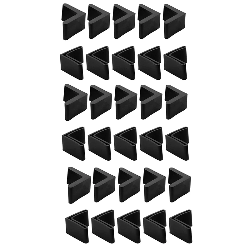 30Pcs 40mm x 40mm L-Shaped Rubber Angle Iron Foot Cover Triangle Cover Soft Rubber Cover Table Iron Bed Foot Mat
30Pcs 40mm x 40mm L-Shaped Rubber Angle Iron Foot Cover Triangle Cover Soft Rubber Cover Table Iron Bed Foot Mat