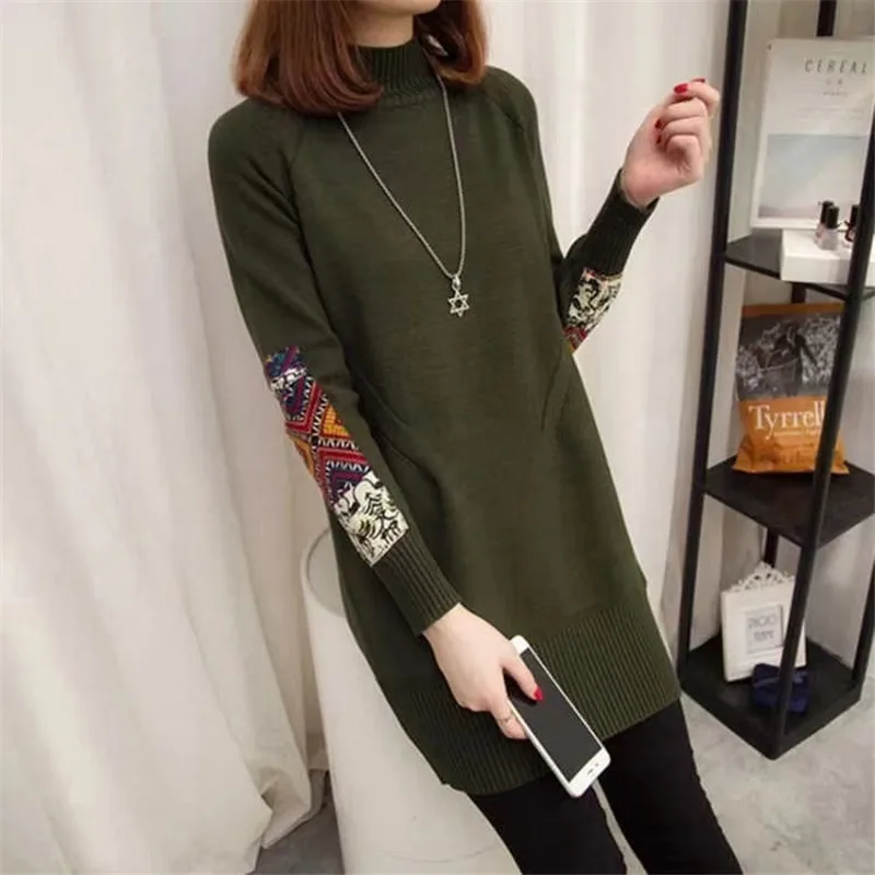 2021 Autumn Spring New Long Woman sweaters Korean Half-high collar Clothes For Female Pullover Warm Knitting Sweaters pull femme
2021 Autumn Spring New Long Woman sweaters Korean Half-high collar Clothes For Female Pullover Warm Knitting Sweaters pull femme