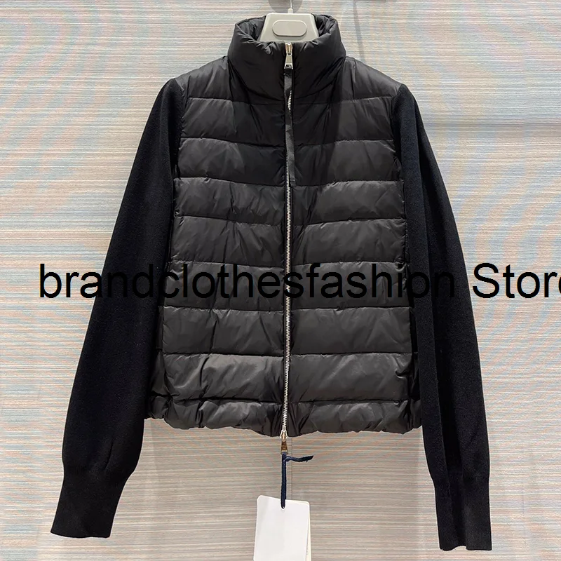 Four Color Classic Knit Wool Panel Duck-Down Coat Women High Quality Zip-Fly Soft Casual Cardigan Jacket Lady 2021 Autumn Winter
Four Color Classic Knit Wool Panel Duck-Down Coat Women High Quality Zip-Fly Soft Casual Cardigan Jacket Lady 2021 Autumn Winter
