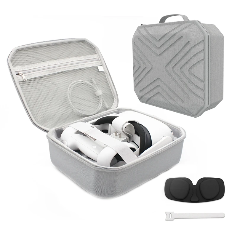Portable Travel EVA Storage Bag Protective Case Carrying Box Cover for -Oculus Quest 2 Virtual Reality System Accessory 
Portable Travel EVA Storage Bag Protective Case Carrying Box Cover for -Oculus Quest 2 Virtual Reality System Accessory
