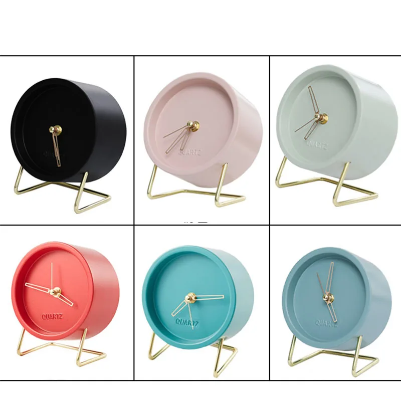 Nordic Table Clock Metal Solid Desk Watch Brief 6 inch Silent Tabletop Clock Creative Home Living Room Decoration
Nordic Table Clock Metal Solid Desk Watch Brief 6 inch Silent Tabletop Clock Creative Home Living Room Decoration