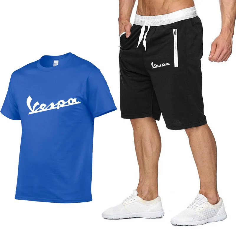 2020 Summer Fashion T Shirt Shorts Men 2 Piece Vespa Tracksuit + Shorts Sets Beach Men Casual T Shirt Shirts Sportswears Suits 
2020 Summer Fashion T Shirt Shorts Men 2 Piece Vespa Tracksuit + Shorts Sets Beach Men Casual T Shirt Shirts Sportswears Suits