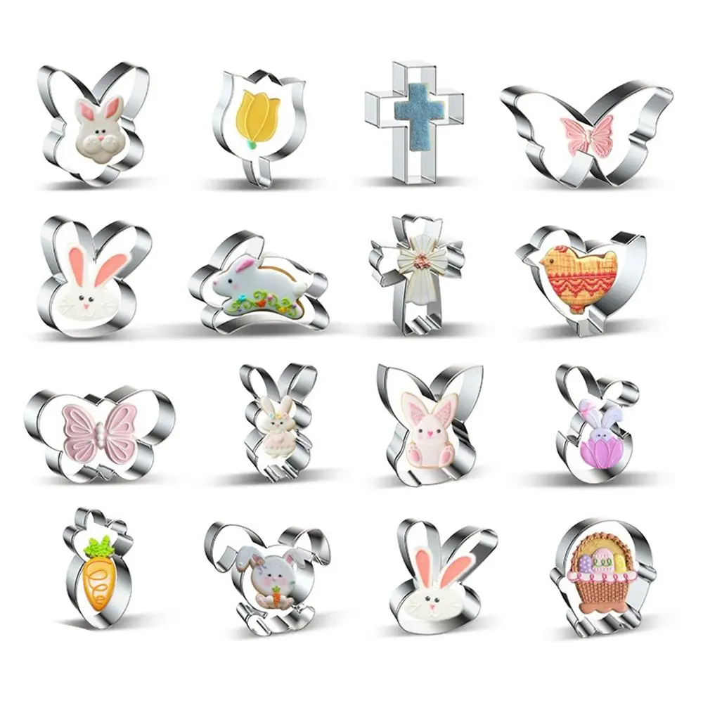 New Easter Cookie Cutter Set Bunny Stainless Steel Fondant Cutter Mold Baking Tool Mini Cookie Cutters Fondant Mold
New Easter Cookie Cutter Set Bunny Stainless Steel Fondant Cutter Mold Baking Tool Mini Cookie Cutters Fondant Mold