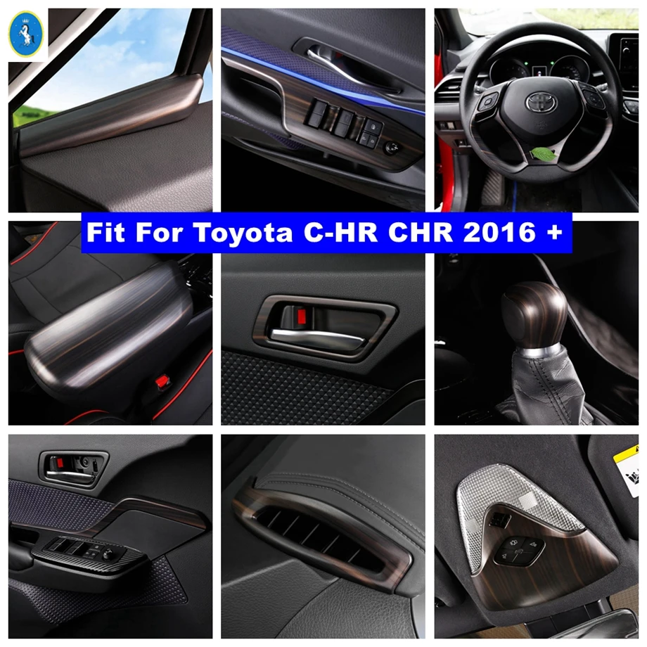 Wood Grain Look Interior Refit Kit Pillar A / Head Lights / Air AC / Door Bowl / Gear Cover Trim For Toyota C-HR CHR 2016 - 2021
Wood Grain Look Interior Refit Kit Pillar A / Head Lights / Air AC / Door Bowl / Gear Cover Trim For Toyota C-HR CHR 2016 - 2021