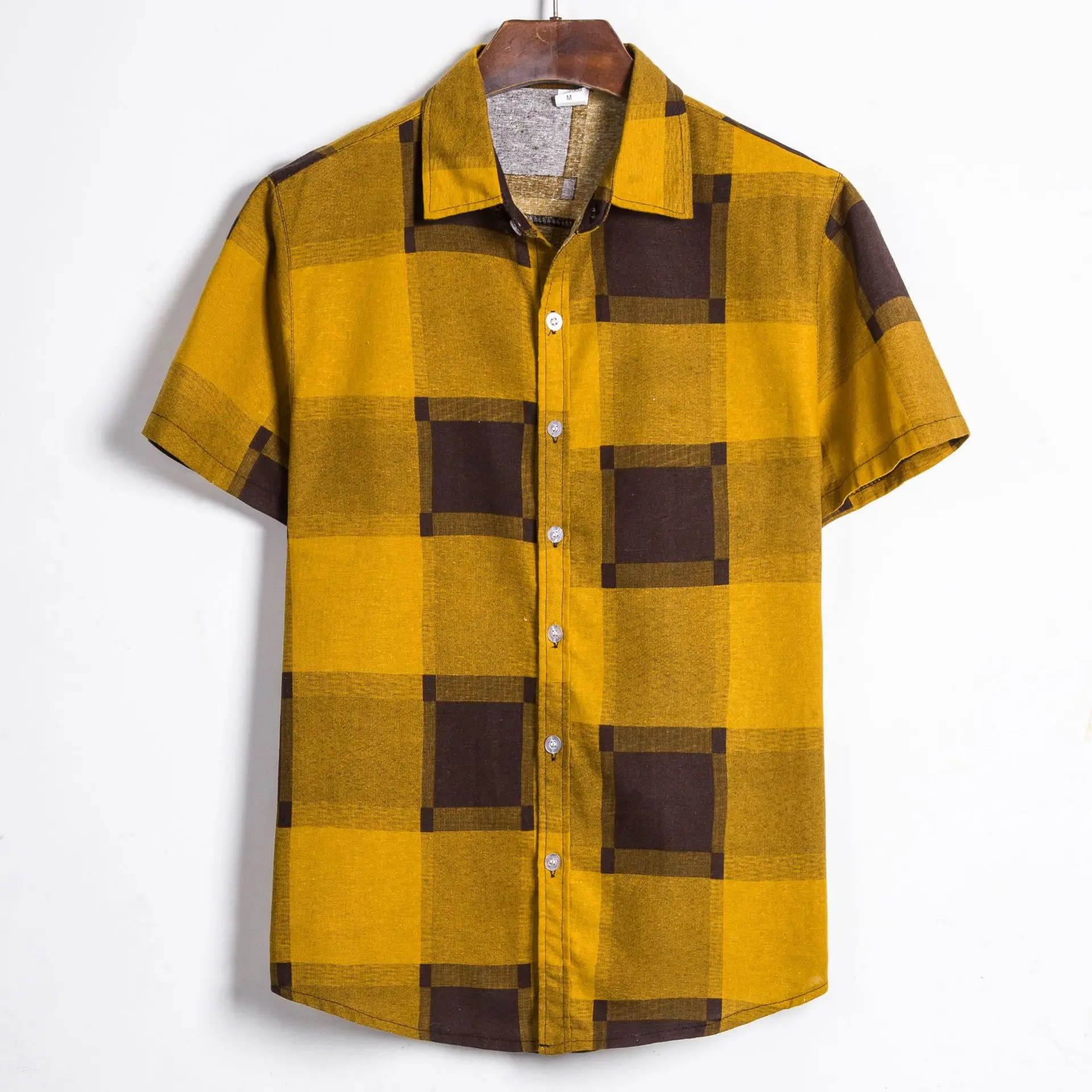 Летняя дышащая новая модная рубашка для отпуска мужская клетчатая рубашка с коротким рукавом на пуговицах гавайская рубашка для мужчин
Летняя дышащая новая модная рубашка для отпуска мужская клетчатая рубашка с коротким рукавом на пуговицах гавайская рубашка для мужчин