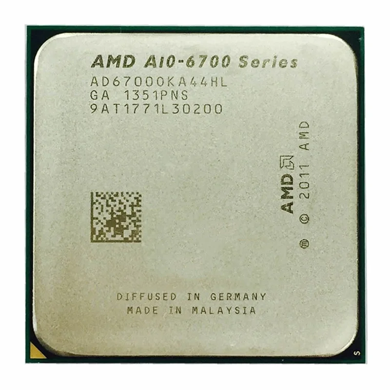 

AMD A10 6700 A10-6700 CPU 3.7GHz 65W Socket FM2 Desktop Quad-Core CPU Processor AD6700OKA44HL