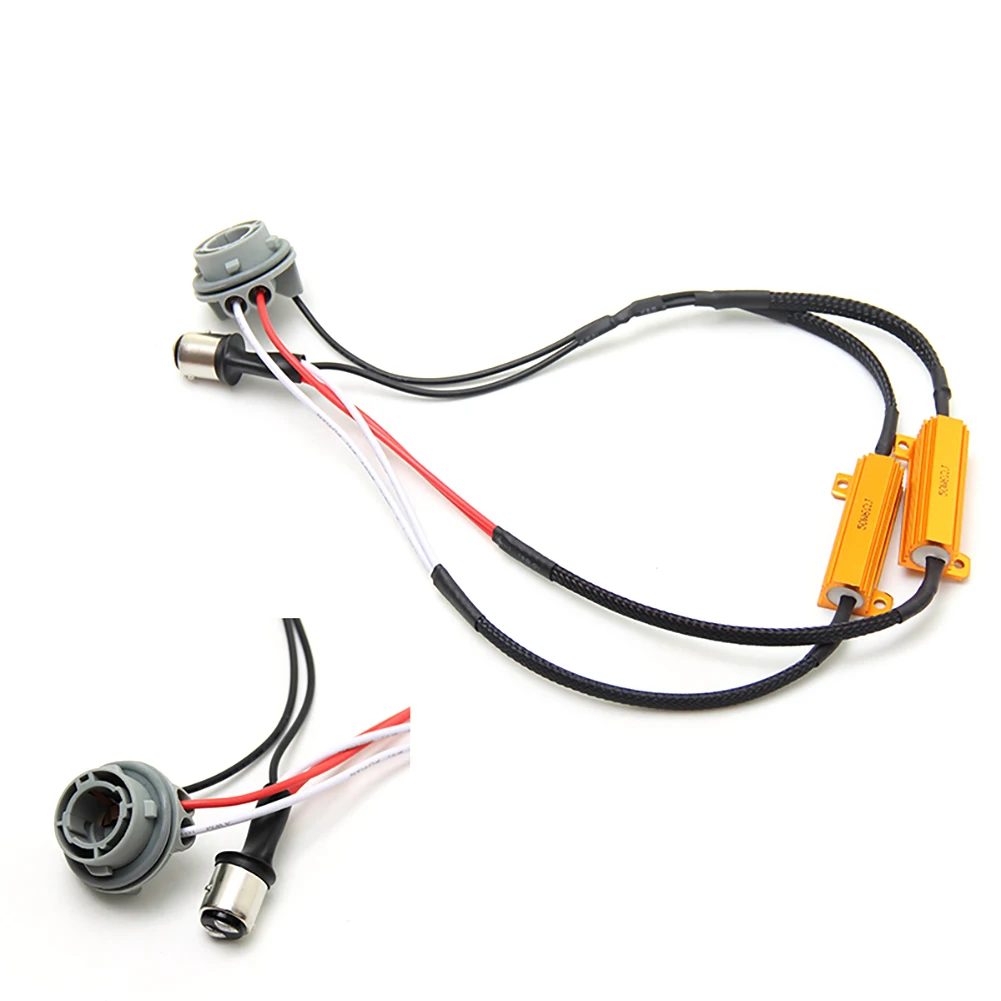 2Pcs 1157 Resistance Power Load Decoding Resistor Brake Light Power Metal Shell Case Wirewound Resistor for LED Turn Signal
2Pcs 1157 Resistance Power Load Decoding Resistor Brake Light Power Metal Shell Case Wirewound Resistor for LED Turn Signal