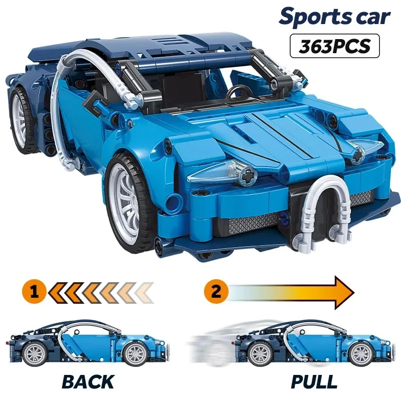 DIY City Technical Blue Racing Car Building Stacking Blocks Function Supercar Vehicle Model Bricks Educational Toys For Boys
DIY City Technical Blue Racing Car Building Stacking Blocks Function Supercar Vehicle Model Bricks Educational Toys For Boys