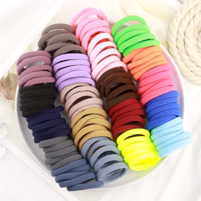 Girls 4CM Colorful Nylon Elastic Hair Bands 10/30/60PCS Set Ponytail Hair Accessories Holder Rubber Bands Scrunchie Headband
Girls 4CM Colorful Nylon Elastic Hair Bands 10/30/60PCS Set Ponytail Hair Accessories Holder Rubber Bands Scrunchie Headband