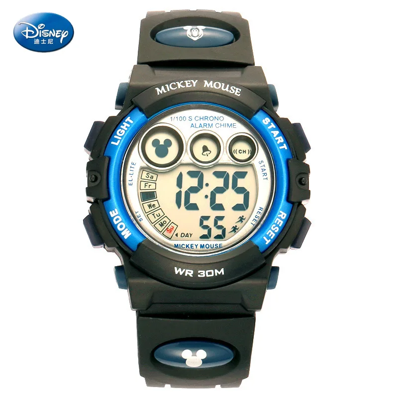 Disney children's Wristwatch waterproof luminous multifunctional digital watch sports boy digital student watch 3Bar Sport Alarm 
Disney children's Wristwatch waterproof luminous multifunctional digital watch sports boy digital student watch 3Bar Sport Alarm