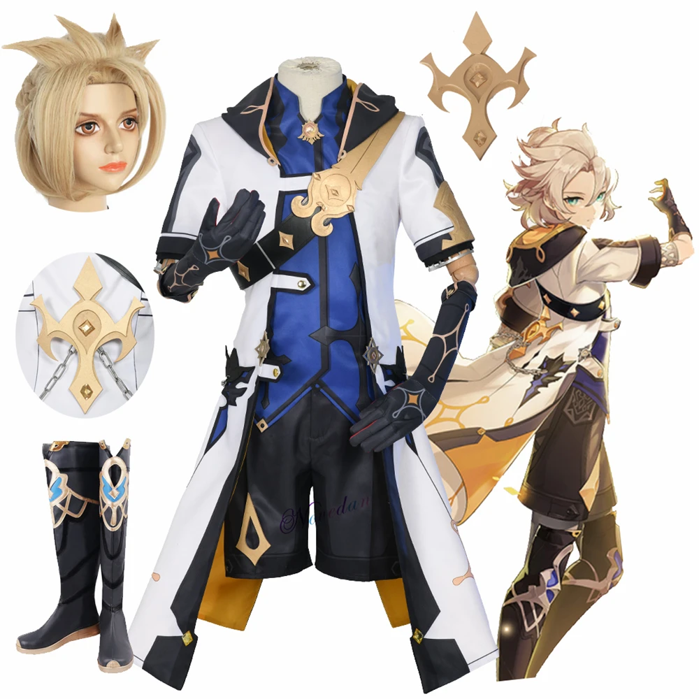 Game Genshin Impact Cosplay Costume Albedo Cosplay Genshin Project Wigs Boots Outfit Anime Halloween Party Costume
Game Genshin Impact Cosplay Costume Albedo Cosplay Genshin Project Wigs Boots Outfit Anime Halloween Party Costume
