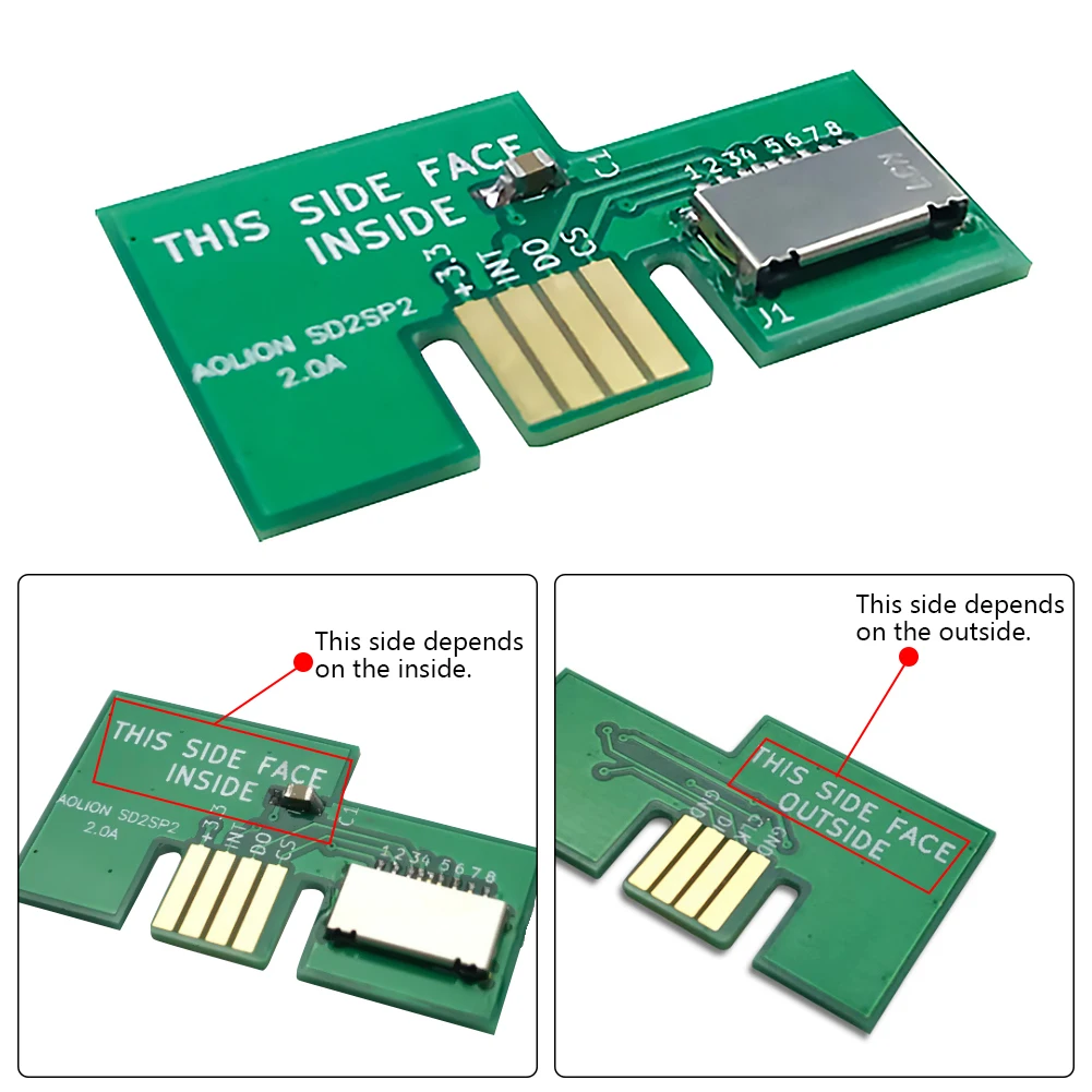 TF Card Reader Replacement Memory Cards Accessories for SD2SP2 SDLoad SDL Adapter Support Serial Port Green 60x60x8mm
TF Card Reader Replacement Memory Cards Accessories for SD2SP2 SDLoad SDL Adapter Support Serial Port Green 60x60x8mm