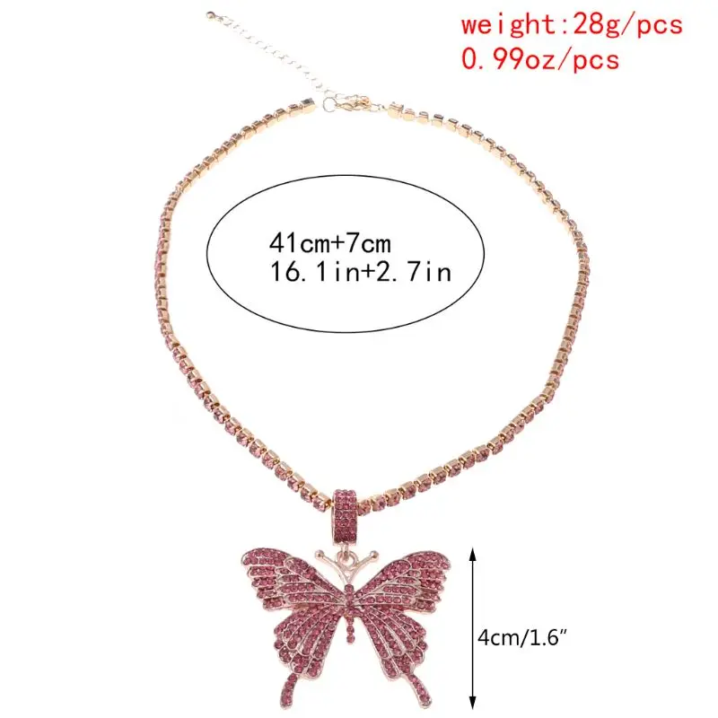 Sparking Fully Iced Out Crystal Pave Butterfly Pendant Cubic Zircon 3D Butterfly Pendant Necklace Fashion Jewelry
Sparking Fully Iced Out Crystal Pave Butterfly Pendant Cubic Zircon 3D Butterfly Pendant Necklace Fashion Jewelry