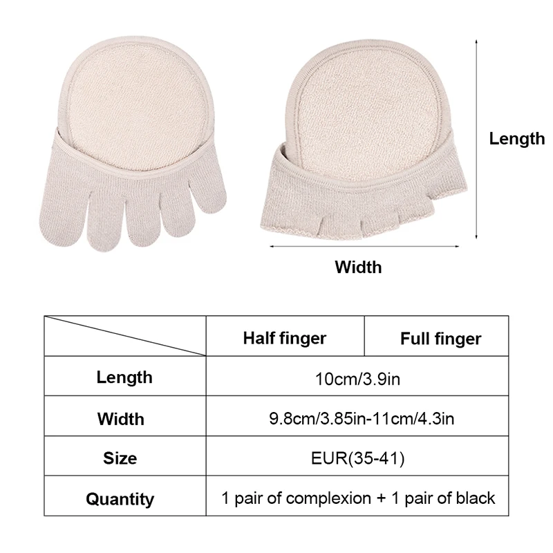 Elino 2 Pairs Cotton Toe Socks Sponge Forefoot Pads Anti-slip High Heel Socks No Show Open Toe Separation Socks Foot Care Tools
Elino 2 Pairs Cotton Toe Socks Sponge Forefoot Pads Anti-slip High Heel Socks No Show Open Toe Separation Socks Foot Care Tools