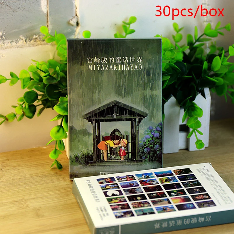 30sheets/LOT Cartoons Postcard vintage Paintings Hayao Miyazaki Greeting Card 
30sheets/LOT Cartoons Postcard vintage Paintings Hayao Miyazaki Greeting Card