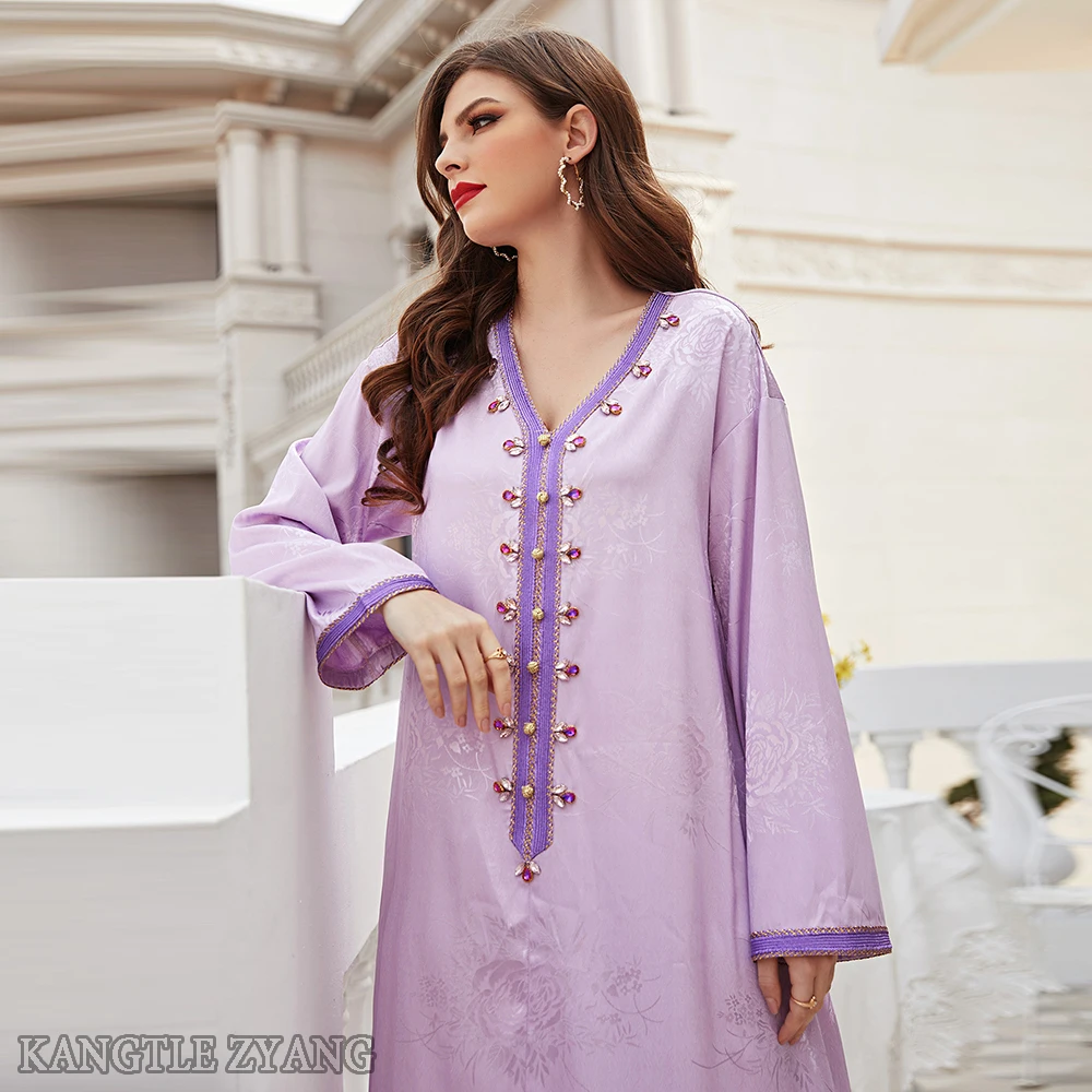 Ramadan Satin Dresses For Women Abaya Dubai Turkey Islam Muslim Arabic Dress Caftan Marocain Kaftan Robe Longue Musulmane Femme
Ramadan Satin Dresses For Women Abaya Dubai Turkey Islam Muslim Arabic Dress Caftan Marocain Kaftan Robe Longue Musulmane Femme