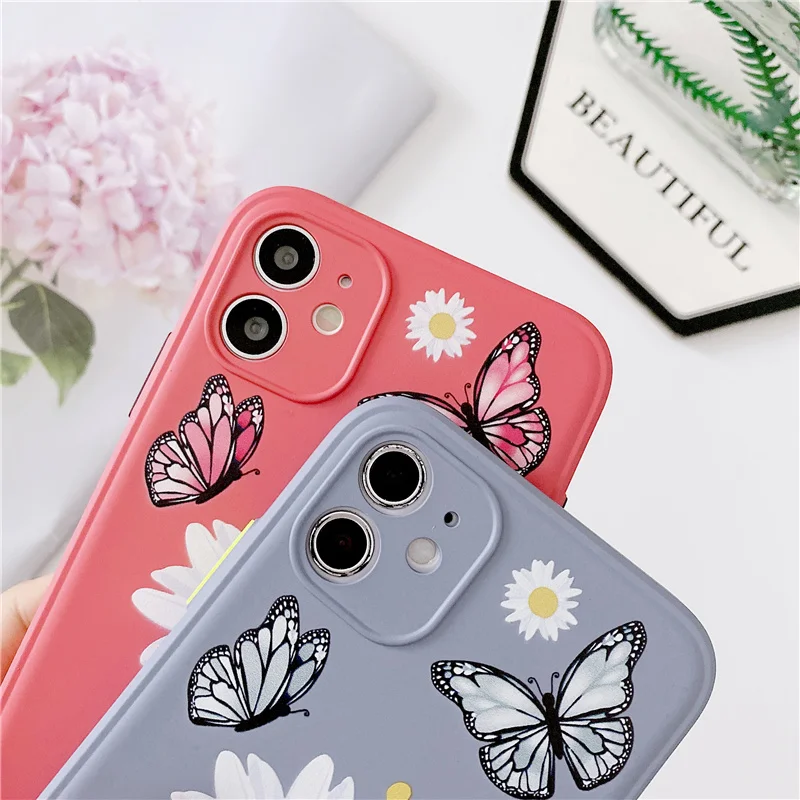 Daisy Flower Butterfly Phone Case For Apple iPhone 12 11 Pro Max 7 8 Plus xr xs Shockproof TPU+PC Case Cover For Girls
Daisy Flower Butterfly Phone Case For Apple iPhone 12 11 Pro Max 7 8 Plus xr xs Shockproof TPU+PC Case Cover For Girls