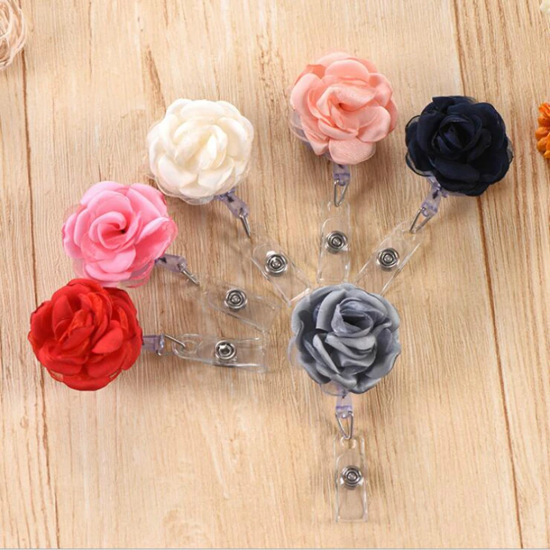 1PC Rose Flower Shape Employee's Card Retractable Badge Reel Holder Name ID Card Badge Holder Anti-Lost Clip Key Ring Lanyards
1PC Rose Flower Shape Employee's Card Retractable Badge Reel Holder Name ID Card Badge Holder Anti-Lost Clip Key Ring Lanyards