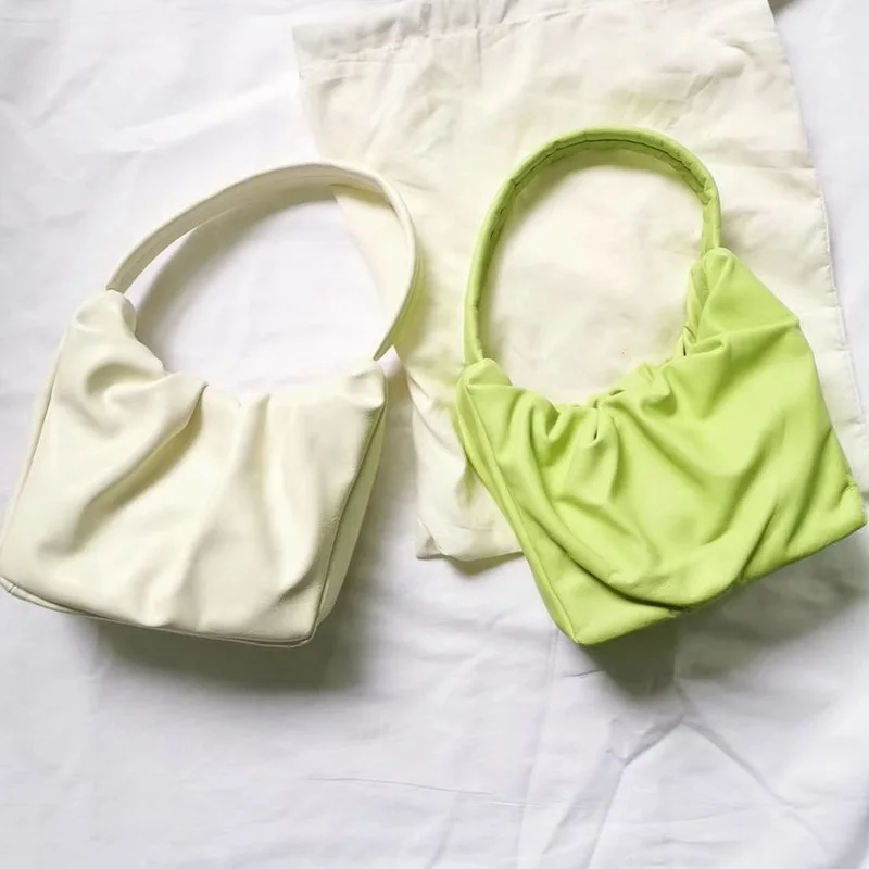 Lambskin women's bag wrinkled underarm bag cloud shoulder bag
Lambskin women's bag wrinkled underarm bag cloud shoulder bag