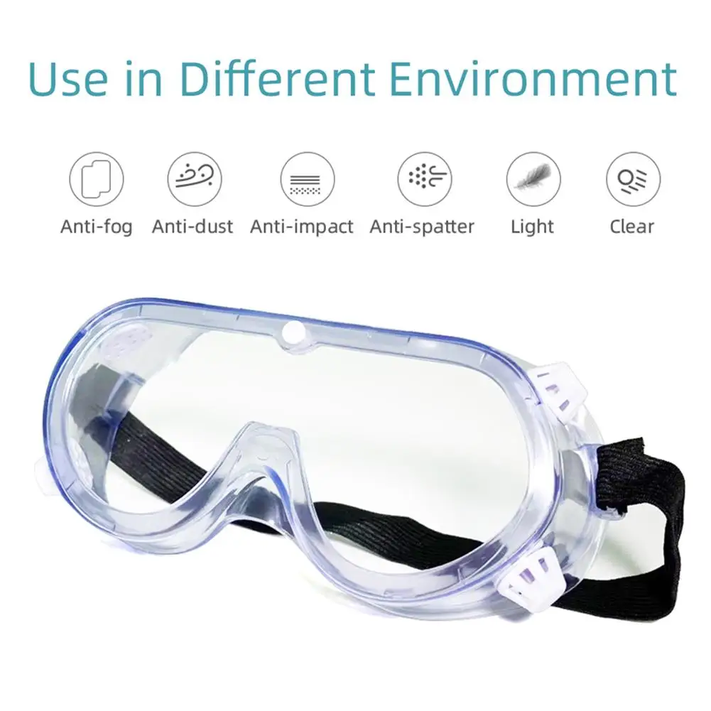 Clear Safety Goggles Anti-Fog Goggles Dustproof Protective Glasses for Men Women Indoors Outdoor Cycling Hiking Anti-Particles 
Clear Safety Goggles Anti-Fog Goggles Dustproof Protective Glasses for Men Women Indoors Outdoor Cycling Hiking Anti-Particles
