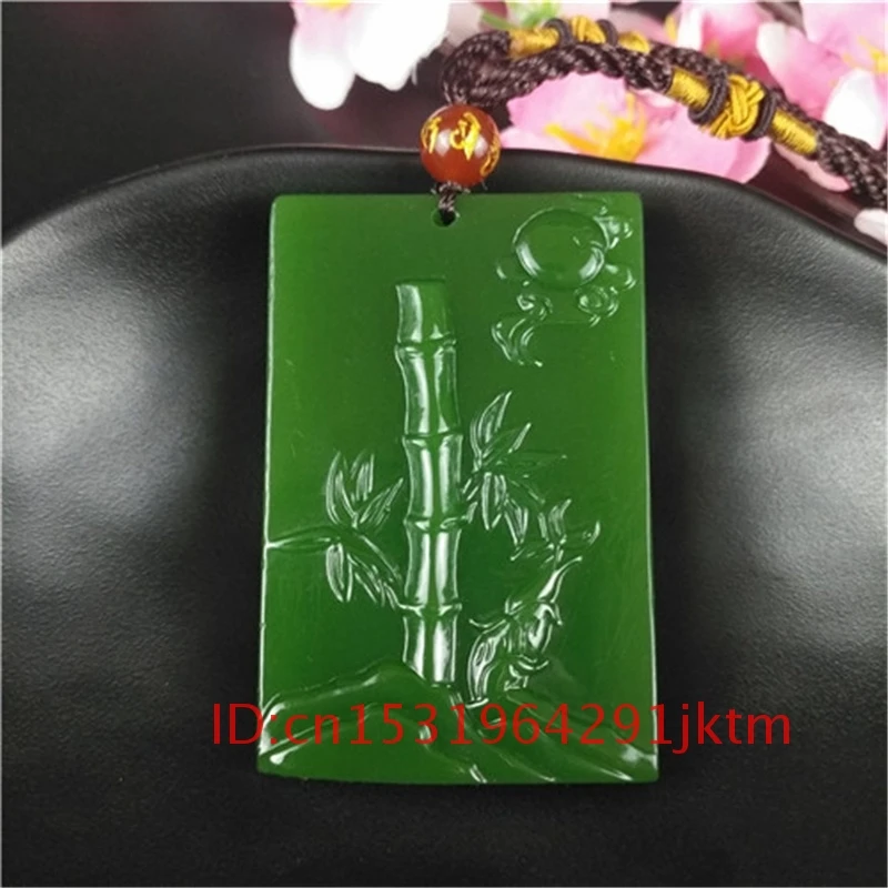 Fashion Necklace Natural Green Hand for Charm Men Amulet Carved Jade Pendant Gifts Jadeite Chinese Women Jewelry Bamboo 
Fashion Necklace Natural Green Hand for Charm Men Amulet Carved Jade Pendant Gifts Jadeite Chinese Women Jewelry Bamboo