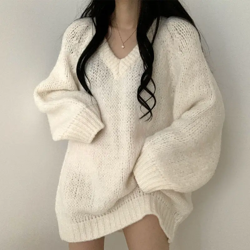 V-neck sweater female Y2K student Korean version was thin and versatile mid-length knit sweater top 2021
V-neck sweater female Y2K student Korean version was thin and versatile mid-length knit sweater top 2021