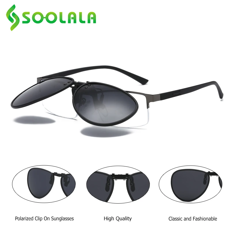 SOOLALA New TR90 Polarized Flip Up Clip on Sunglasses Lens For Men Women Night Vision Driving Cycling Fishing UV400 Eyeglasses
SOOLALA New TR90 Polarized Flip Up Clip on Sunglasses Lens For Men Women Night Vision Driving Cycling Fishing UV400 Eyeglasses