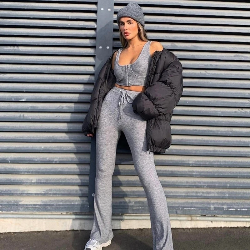 Leisure Grey Cotton Joggers Women Street Vintage 90S Ribbed Knitted Harem Pants Summer High Waist Harajuku Sweatpants Waatfaak
Leisure Grey Cotton Joggers Women Street Vintage 90S Ribbed Knitted Harem Pants Summer High Waist Harajuku Sweatpants Waatfaak