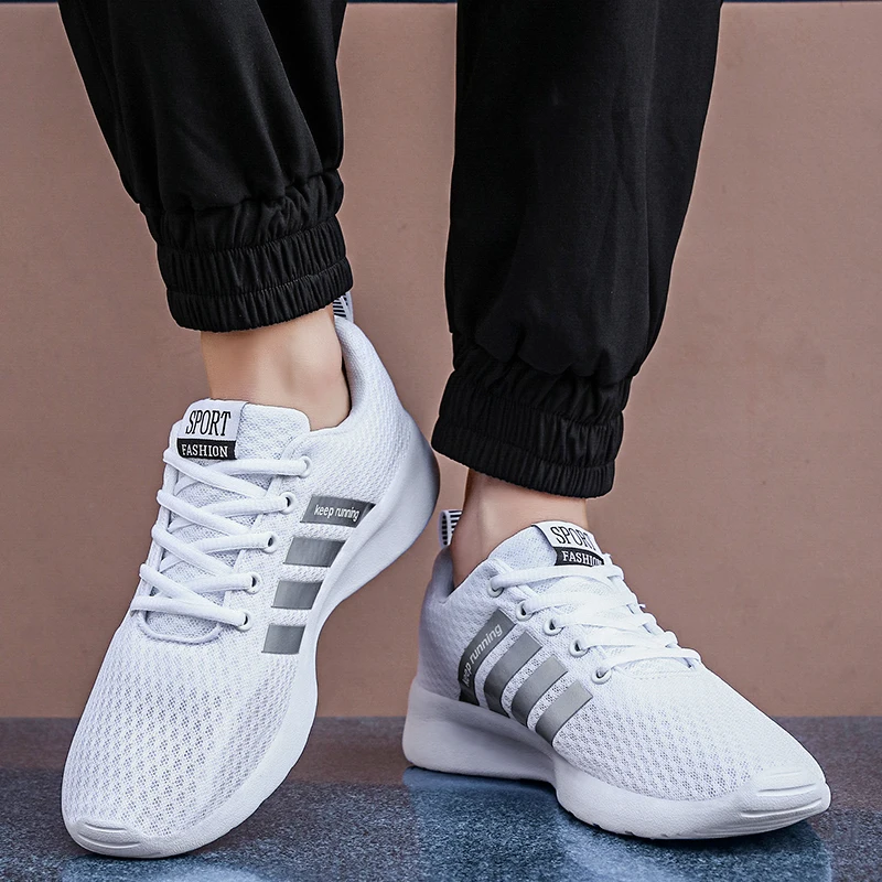 2020 New Spring White Mesh Men's Casual Shoes Men Lace-up Breathable Light Walking Sneakers Tenis Trainers Zapatillas Hombre
2020 New Spring White Mesh Men's Casual Shoes Men Lace-up Breathable Light Walking Sneakers Tenis Trainers Zapatillas Hombre