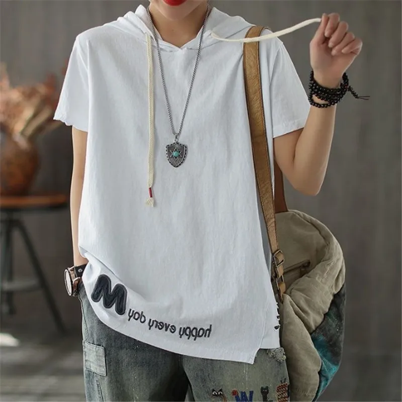 Cotton Short Sleeved T-Shirt Female Student Art Hoodie New Ins Style Casual Hoodie For Summer
Cotton Short Sleeved T-Shirt Female Student Art Hoodie New Ins Style Casual Hoodie For Summer
