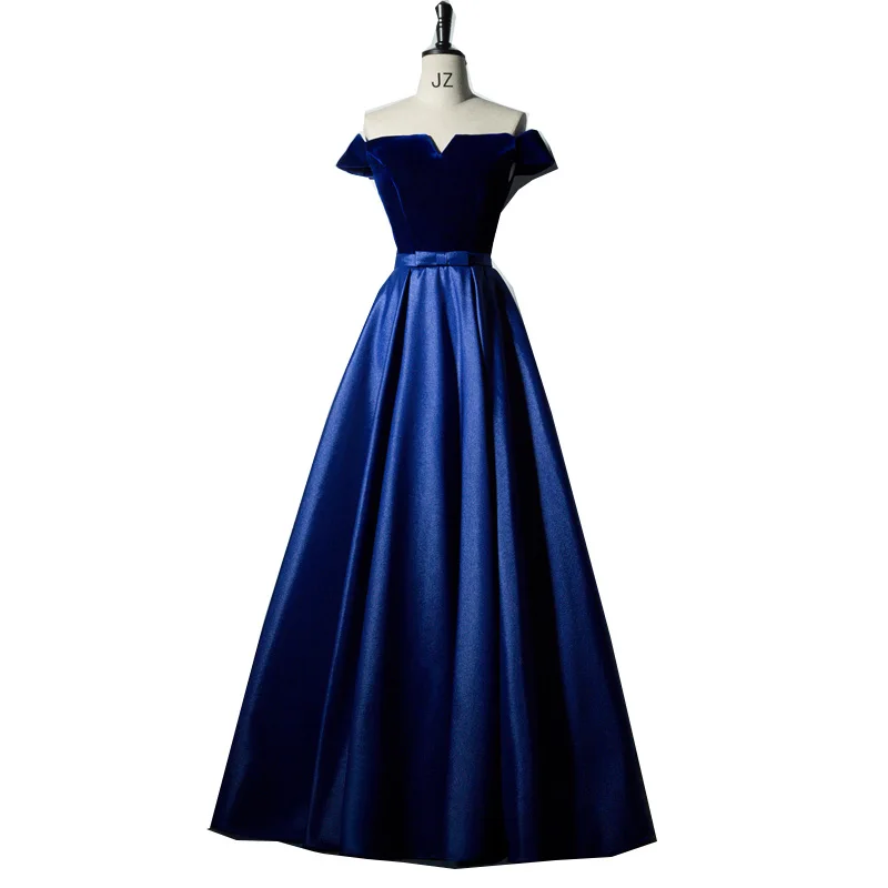 Bride Party Dress Women Royal Blue Off Shoulder Evening Dress Noble Chinese Style Elegant Long Luxury Wedding Vestido Cheongsam
Bride Party Dress Women Royal Blue Off Shoulder Evening Dress Noble Chinese Style Elegant Long Luxury Wedding Vestido Cheongsam