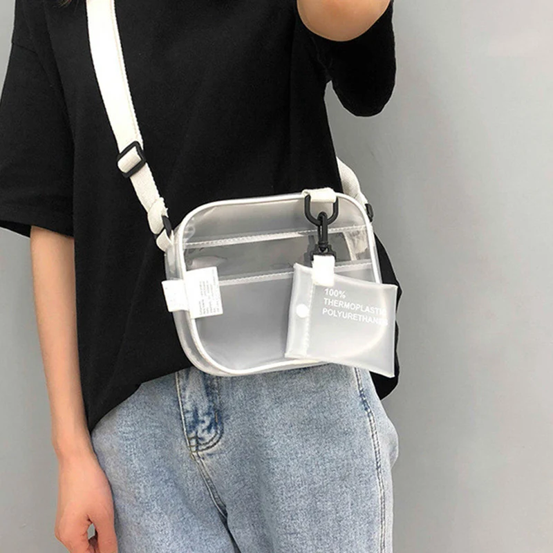 Casual PVC Transparent Clear Women Crossbody Bags Shoulder Bag Handbag Jelly Small Phone Bags with Card Holder Wide Straps Flap
Casual PVC Transparent Clear Women Crossbody Bags Shoulder Bag Handbag Jelly Small Phone Bags with Card Holder Wide Straps Flap