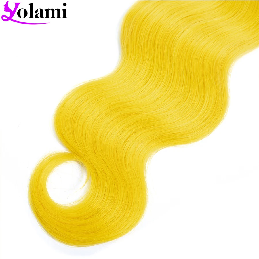 Yolami Pre Colored Two Tone 1B Yellow Brazilian Body Wave Hair Weave Bundles Ombre Human Hair Extensions 8-24inch 3PCS Lot
Yolami Pre Colored Two Tone 1B Yellow Brazilian Body Wave Hair Weave Bundles Ombre Human Hair Extensions 8-24inch 3PCS Lot