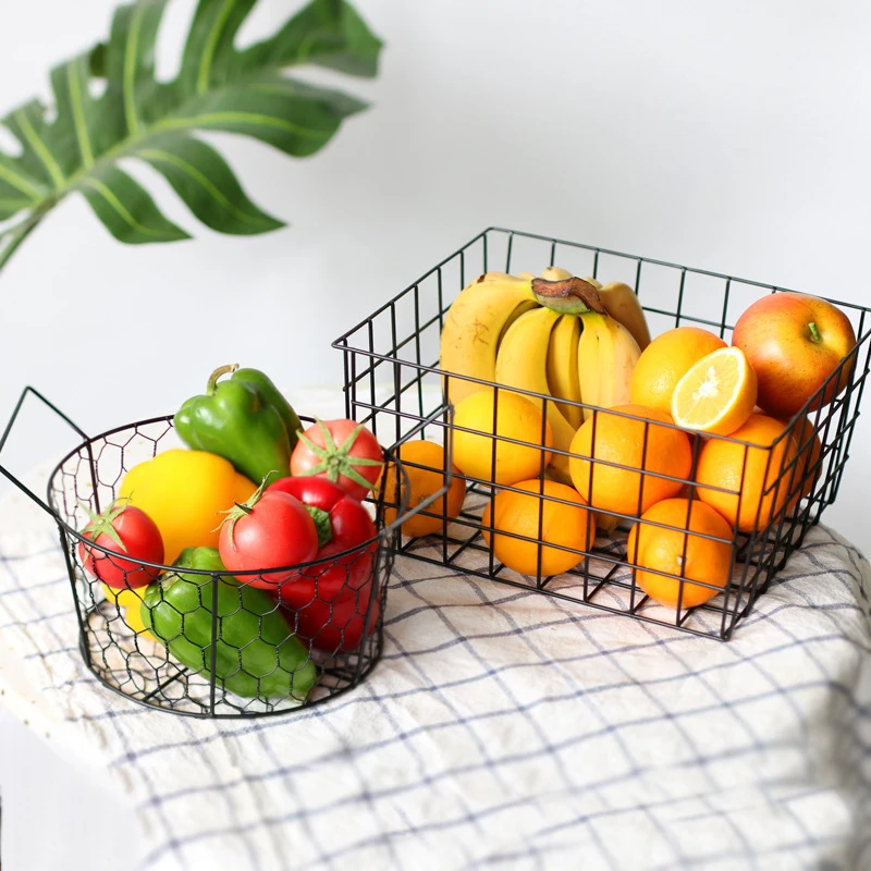 Iron storage basket for kitchen fruits and vegetables iron wire woven egg basket snack table top finishing
Iron storage basket for kitchen fruits and vegetables iron wire woven egg basket snack table top finishing