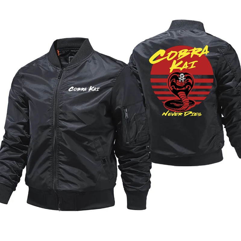 Cobra Kai Print Bomber Jacket Men Anime Men's motorcycle Jackets 2021 Winter Thick Male Jacket Cosplay Fashion Casual Coat 
Cobra Kai Print Bomber Jacket Men Anime Men's motorcycle Jackets 2021 Winter Thick Male Jacket Cosplay Fashion Casual Coat