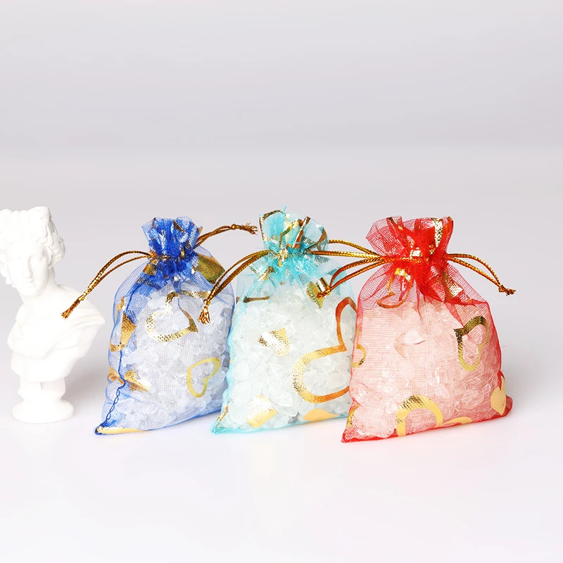 50pcs 7*9/9*12cm Small Organza Bag Wedding Decoration Charms Jewelry Packaging Bags Drawstring Heart Design Gift Bag Pouches
50pcs 7*9/9*12cm Small Organza Bag Wedding Decoration Charms Jewelry Packaging Bags Drawstring Heart Design Gift Bag Pouches