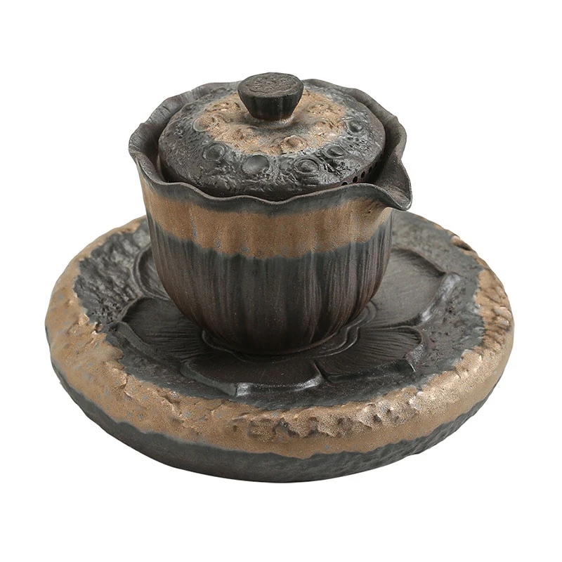 Retro Ceramic Teapot Purple Sand Old Rock Clay Iron Glaze Kung Fu Tea Set With Tray Hand-held Pot Office Home Tea Set CAKEHOUD
Retro Ceramic Teapot Purple Sand Old Rock Clay Iron Glaze Kung Fu Tea Set With Tray Hand-held Pot Office Home Tea Set CAKEHOUD