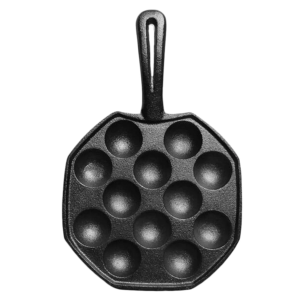 Чугунная сковорода с шариками такояки, 12 формочек, кухонная посуда для барбекю с антипригарным покрытием
Чугунная сковорода с шариками такояки, 12 формочек, кухонная посуда для барбекю с антипригарным покрытием