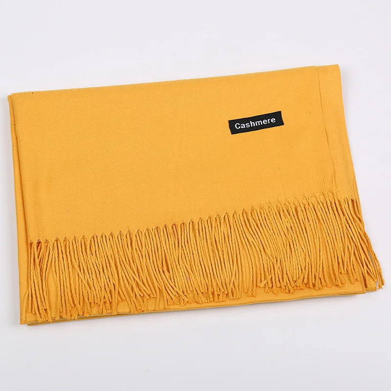 Pure color imitation cashmere scarf women fall/winter hot style 250g classic monochrome tassel wild warm shawl gift
Pure color imitation cashmere scarf women fall/winter hot style 250g classic monochrome tassel wild warm shawl gift