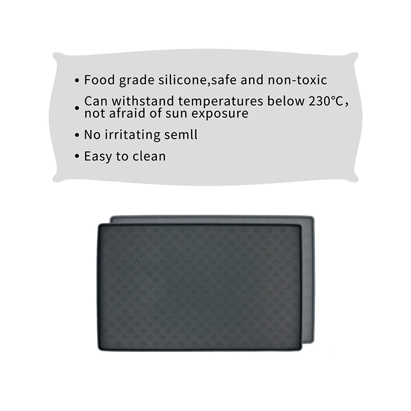 Pet Placemat For Pet Food Mat Dog and Cat Waterproof Feeding Mat Best Pet Bowl Pad Prevent Food and Water Overflow Silicone
Pet Placemat For Pet Food Mat Dog and Cat Waterproof Feeding Mat Best Pet Bowl Pad Prevent Food and Water Overflow Silicone